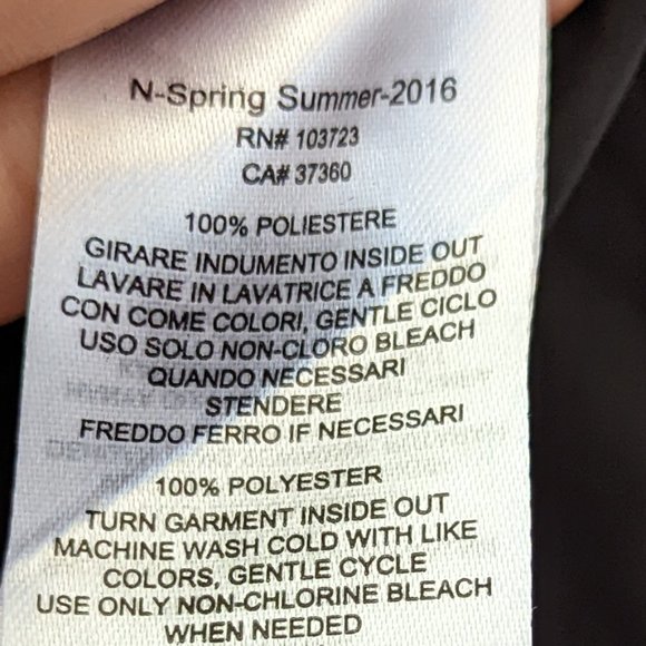 Armani Exchange Black Waistcoat Size Extra Small - Picture 10 of 10